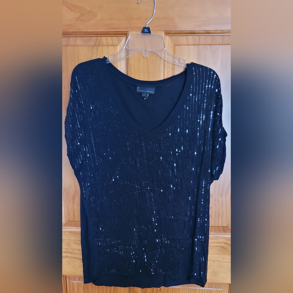 ***3/$20**Womens Size L Buffalo Jeans Sequin Detail T-shirt